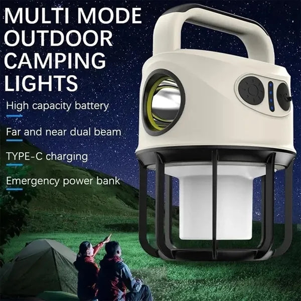 Portable Rechargeable High-Capacity Battery LED Tent Light