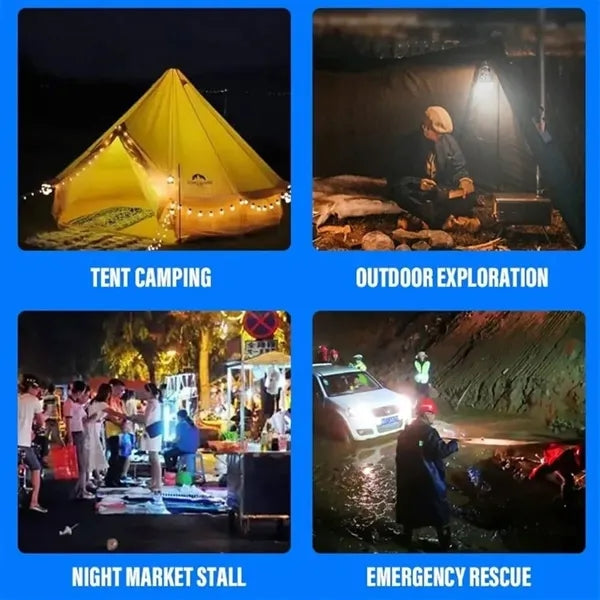 Portable Rechargeable High-Capacity Battery LED Tent Light