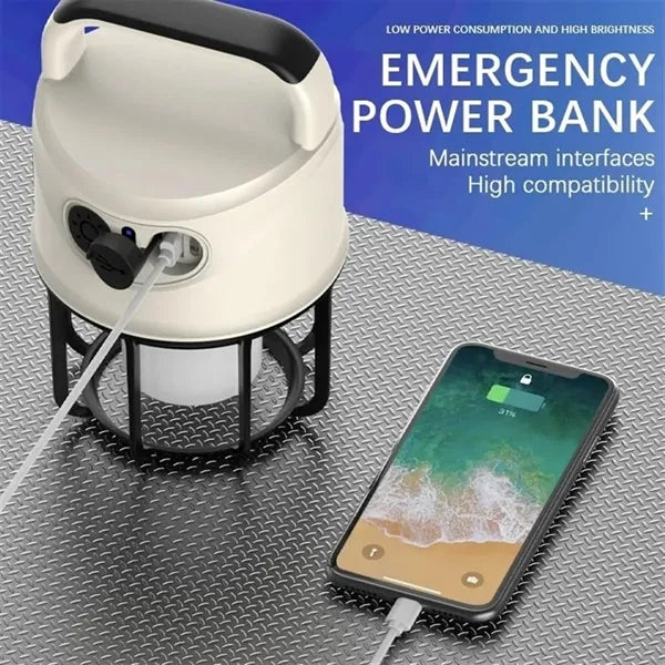 Portable Rechargeable High-Capacity Battery LED Tent Light
