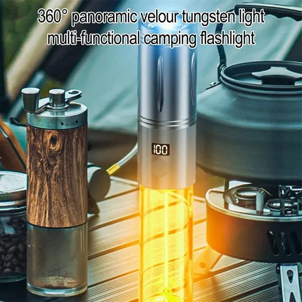 Zoomable Rechargeable LED Flashlights with Digital Display