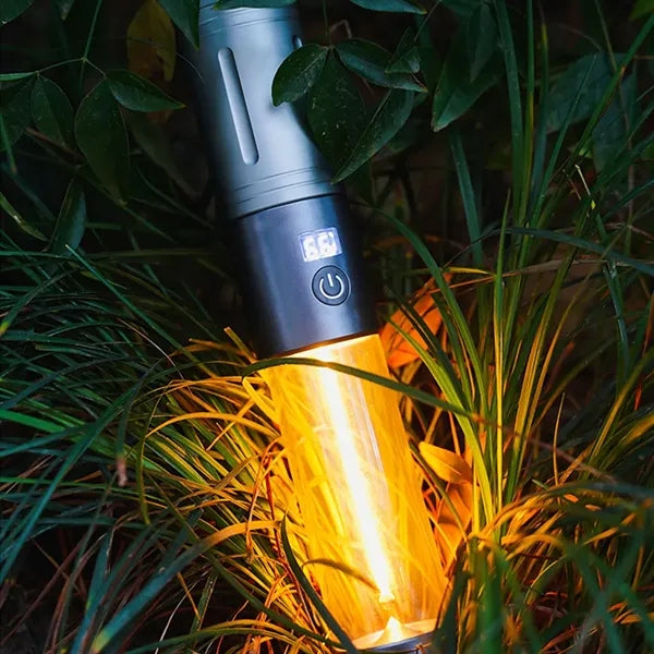 Zoomable Rechargeable LED Flashlights with Digital Display