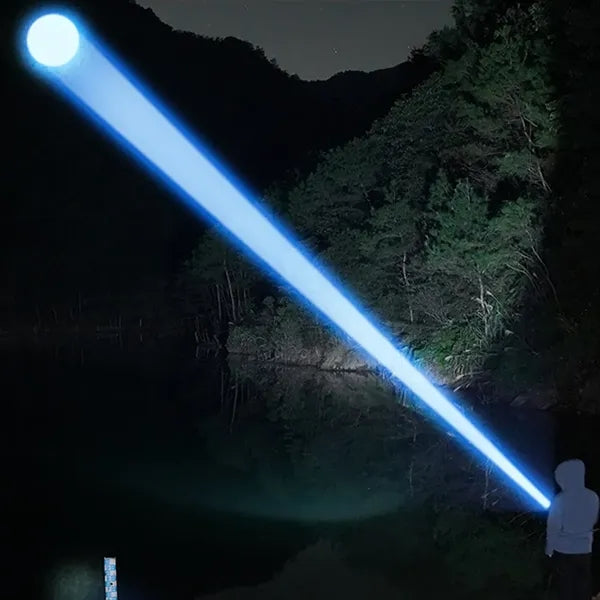 Zoomable Rechargeable LED Flashlights with Digital Display