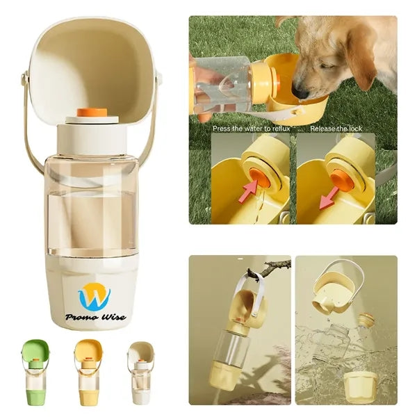 2-in1 Pet Feeding Drinking Bottle Leak-Proof