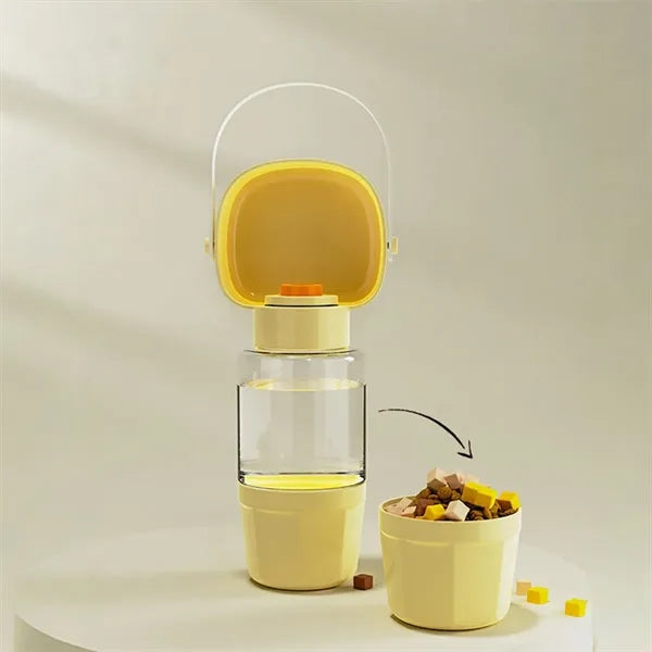 2-in1 Pet Feeding Drinking Bottle Leak-Proof