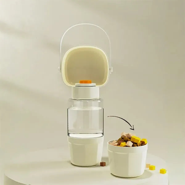 2-in1 Pet Feeding Drinking Bottle Leak-Proof