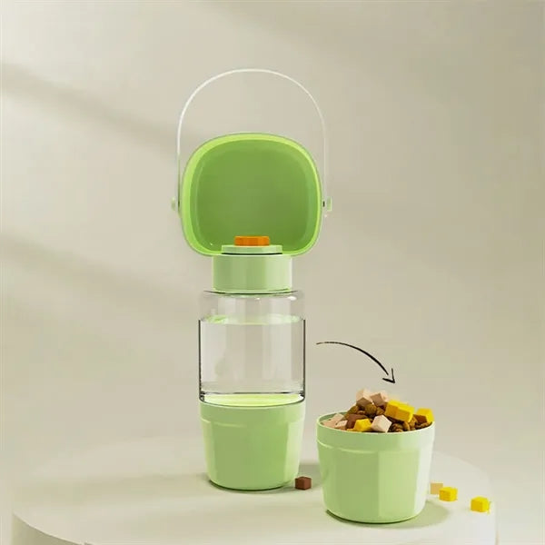 2-in1 Pet Feeding Drinking Bottle Leak-Proof