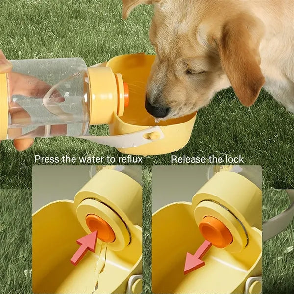 2-in1 Pet Feeding Drinking Bottle Leak-Proof