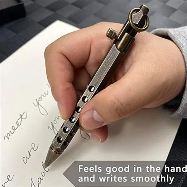 Metal Tactical Pen with Reflls and Clip
