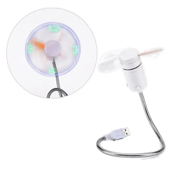 LED message fan with programmable display