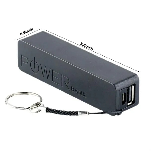 Mini Capsule Power Bank for 18650 Battery, 2600mAh Portable
