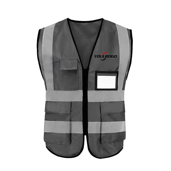 Class 2 Knitted Reflective Tape Safety Loop & Hook Vest
