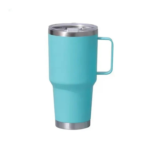 30oz Travel Mug Tumbler with Handle and Lid