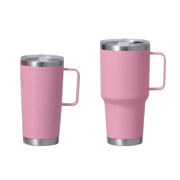 30oz Travel Mug Tumbler with Handle and Lid