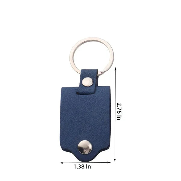 PU Leather Photo Keychain