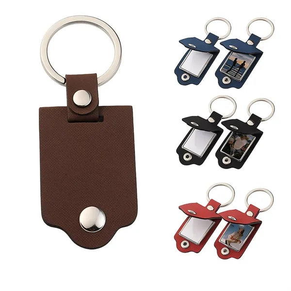 PU Leather Photo Keychain
