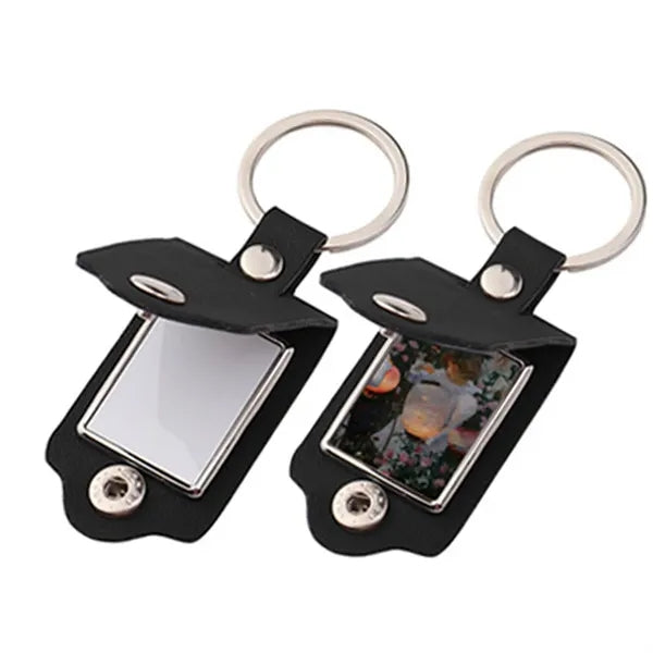 PU Leather Photo Keychain