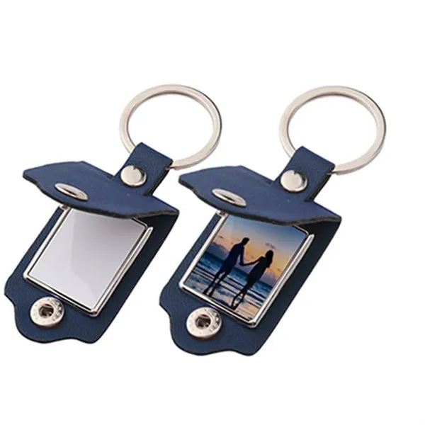 PU Leather Photo Keychain