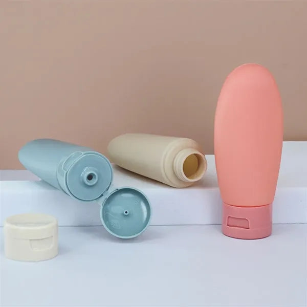 3-Piece 2-oz Refillable Squeezable Dispensing Lotion Bottles