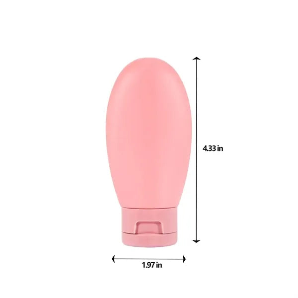 3-Piece 2-oz Refillable Squeezable Dispensing Lotion Bottles
