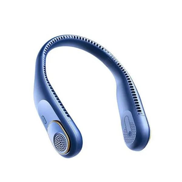 Plastic USB Rechargeable Hanging Neck Fan