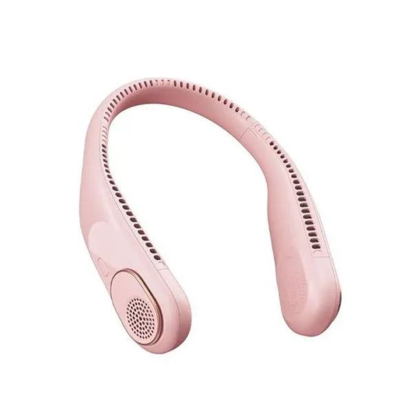 Plastic USB Rechargeable Hanging Neck Fan