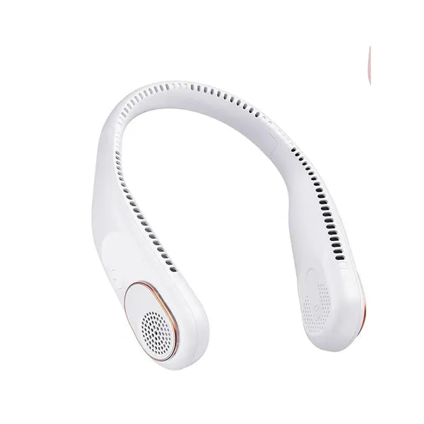 Plastic USB Rechargeable Hanging Neck Fan