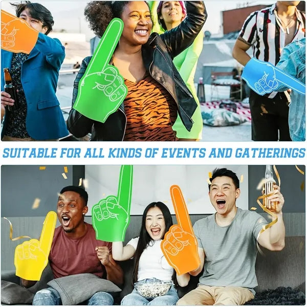 18In Foam Finger Cheer Sports Vibrant Colors DIY