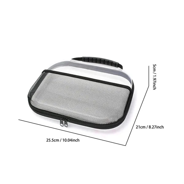 Clear Zippered Transparent Travel Cosmetic Toiletry Bag