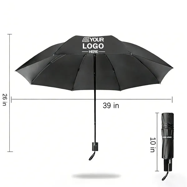 Windproof Compact Travel Umbrella For Car Backpack OnTheGo