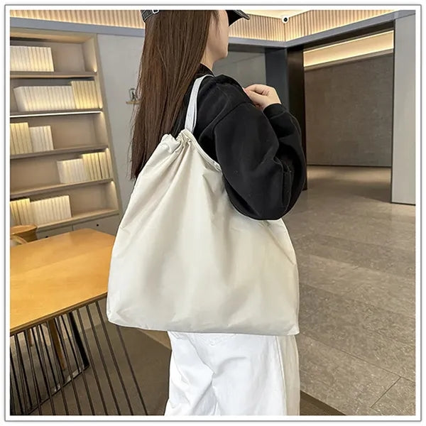 Large Capacity Thickened Waterproof Drawstring Shoulder Bag
