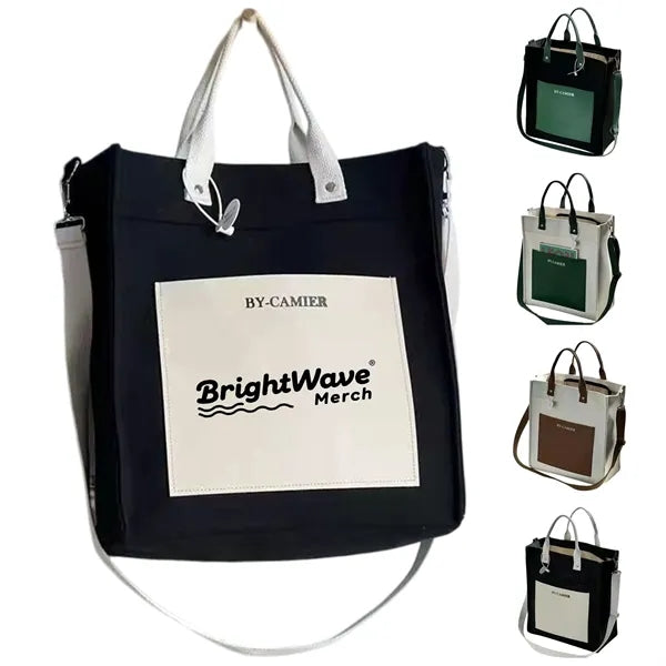 Canvas Tote Bag with Eco-Friendly Design for Shopping
