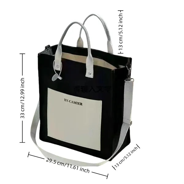 Canvas Tote Bag with Eco-Friendly Design for Shopping
