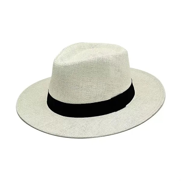 Wide Brim Straw Panama Roll up Hat