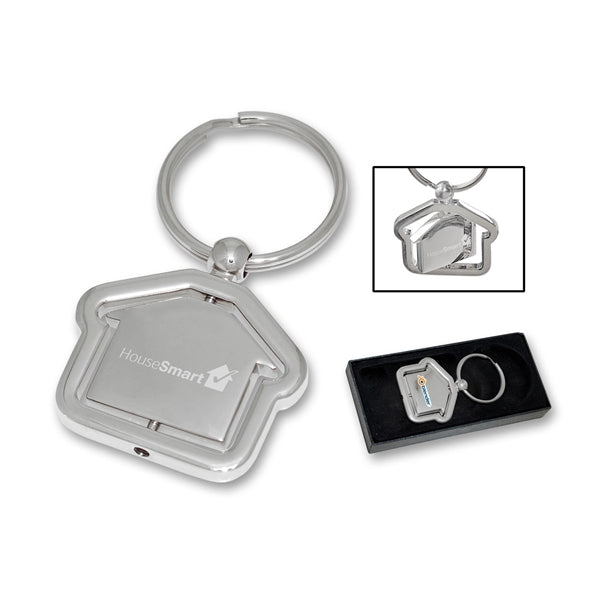 House Shaped Revolving Keytag