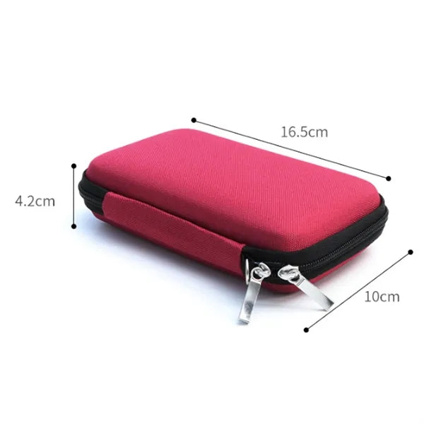 Shockproof Hard Shell EVA 2.5" HDD Tech Organizer Case