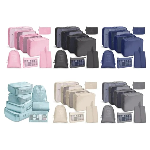 Eight piece set & triangle bag Travel Packing Cube Set