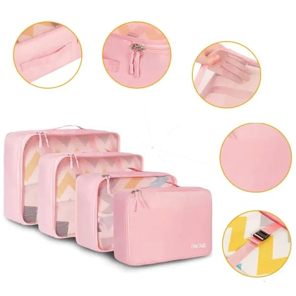 Eight piece set & triangle bag Travel Packing Cube Set