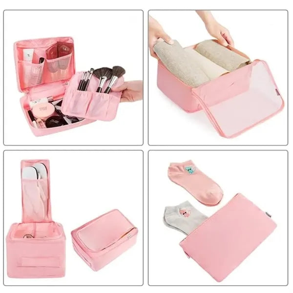 Eight piece set & triangle bag Travel Packing Cube Set