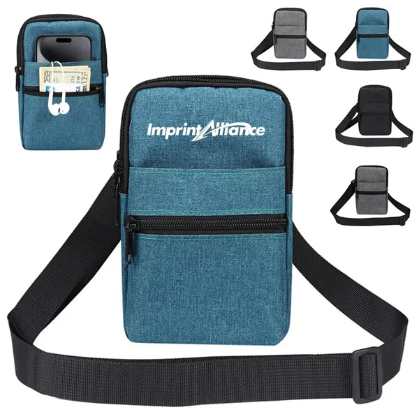 Vertical Canvas Belt Loop Waist Smartphone Holster Pouch