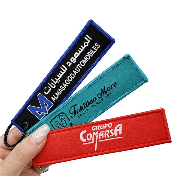 Embroidery Luggage Keychain Tag