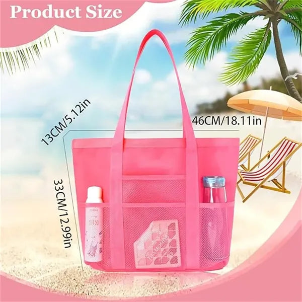 Waterproof Multi Pocket Tote Bag for Beach Shopping