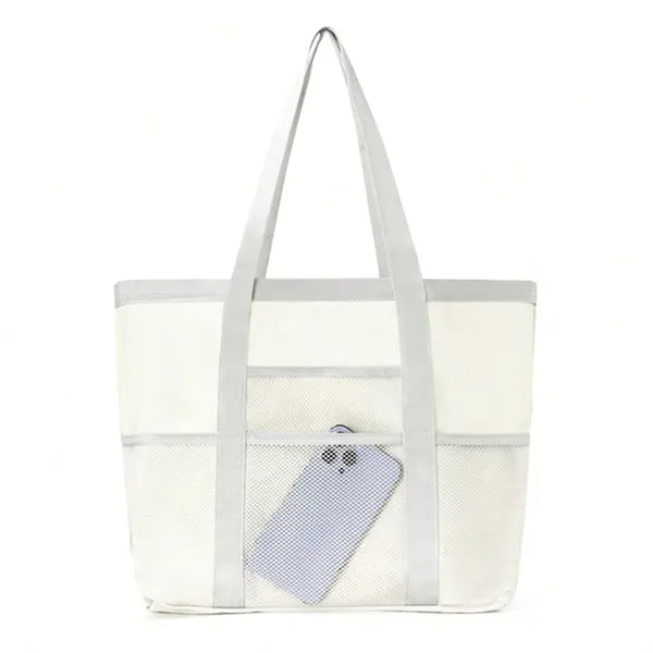 Waterproof Multi Pocket Tote Bag for Beach Shopping