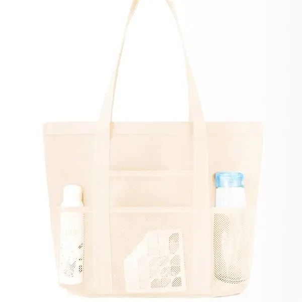 Waterproof Multi Pocket Tote Bag for Beach Shopping