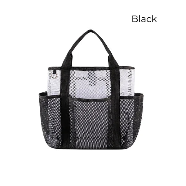 Breathable Mesh Beach Tote with Multi Pockets