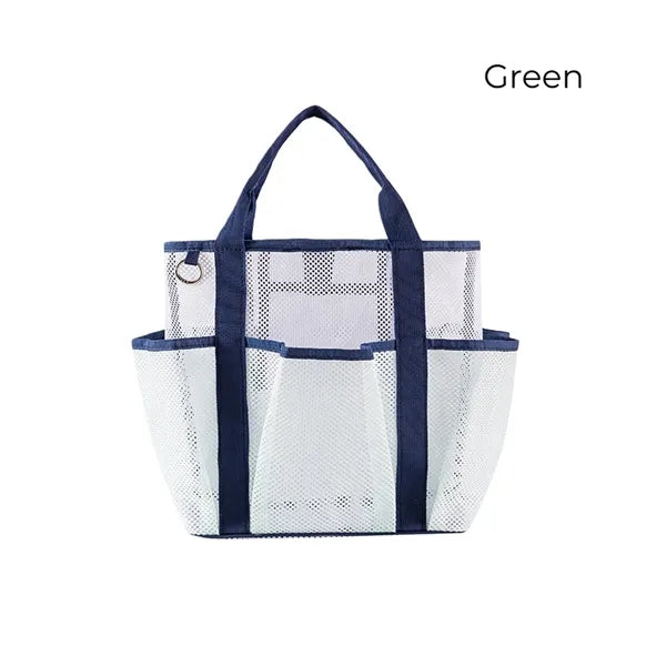Breathable Mesh Beach Tote with Multi Pockets