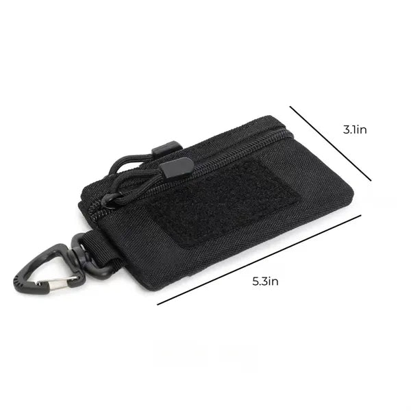 Carabiner Durable Keychain Small Storage Pouch Multi Use