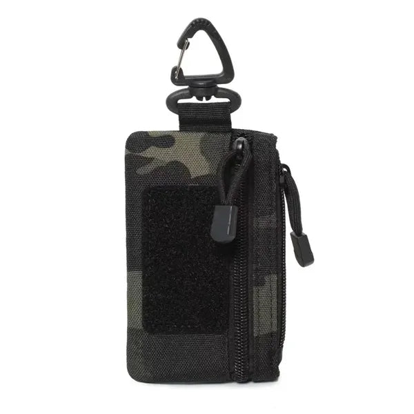 Carabiner Durable Keychain Small Storage Pouch Multi Use