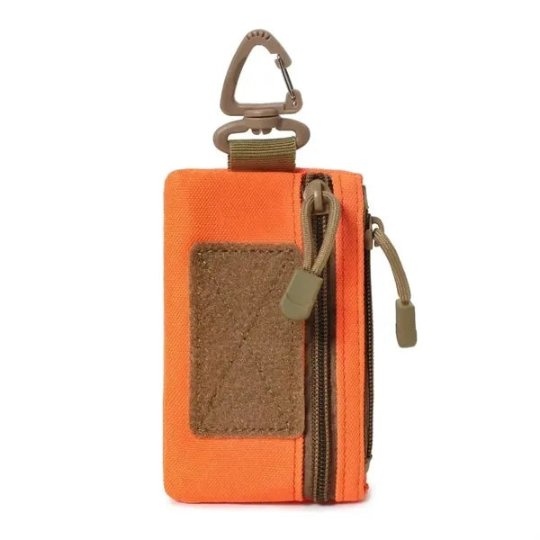 Carabiner Durable Keychain Small Storage Pouch Multi Use