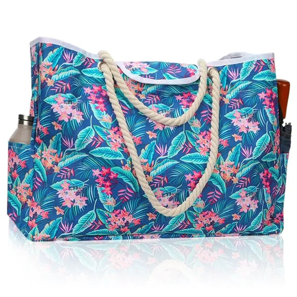 Waterproof Sandproof Spacious Rope Handle Beach Tote Bag