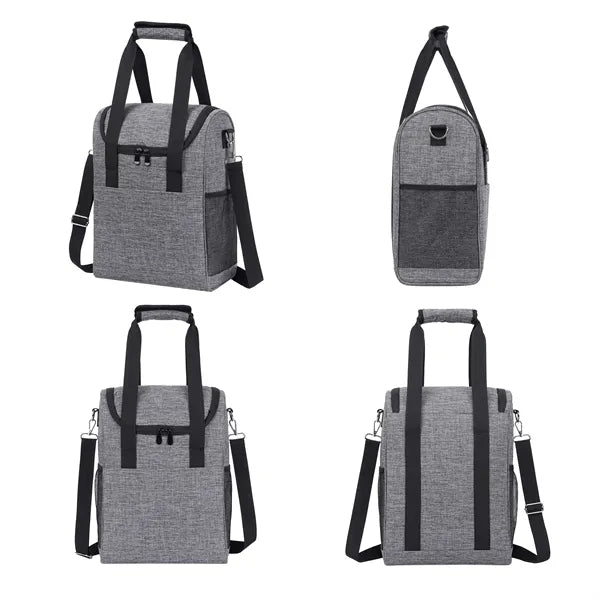 Elegant 6-Bottle Insulated Wine Cooler Bag
